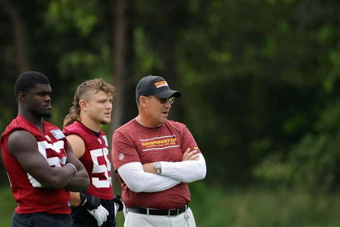 Jamin Davis, Cole Holcomb, Ron Rivera